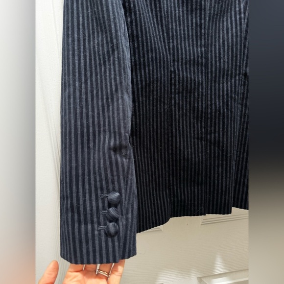 FRAME Fine Variegated One-Button Blazer Jacket 2 - Picture 7 of 9